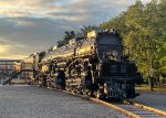 Union Pacific Big Boy 4012, in early morning light at Steamtown